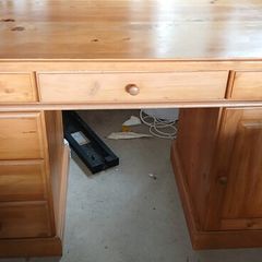 Antique Pine Study Desk