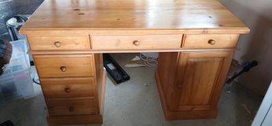 Antique Pine Study Desk