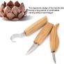 Woodworking Carving Tool,5Pcs High Manganese Steel Hand Woodworking Carving Tool Set for Beginners Image 2