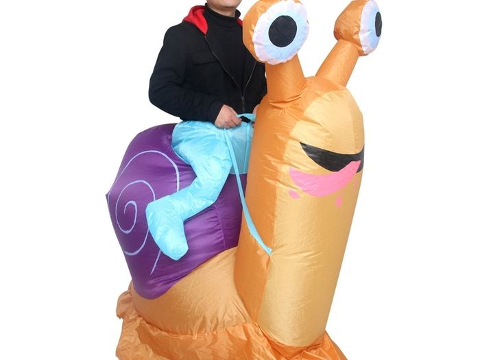 Inflatable snail adult costume