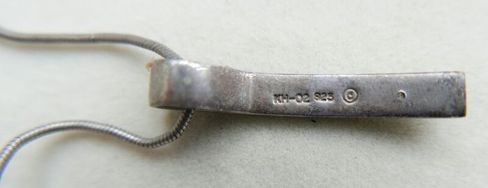 Vintage Sterling Silver 925 Pendant And Chain L-17 - 6,16g