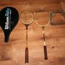 Vintage DUNLOP Wooden Tennis Rackets Image 5