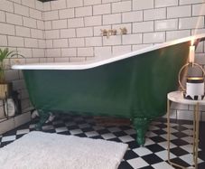 Bordeaux Single Ended Slipper Cast Iron Bath
