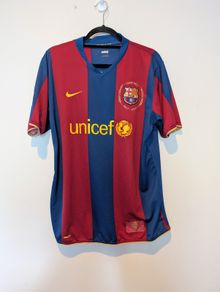 Vintage Barcelona Football Shirt | 2007/08 | Nike | Size L