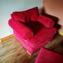 Sofa, 2 armchairs and footstool Free Image 2