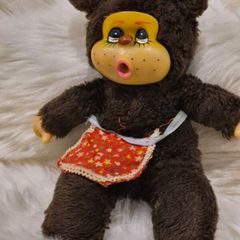 Vintage Rubber Face Monchichi Toy