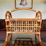 70s Bamboo Heart Shape Magazine Record Rack Image 10