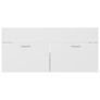 Sink Cabinet with Built-in Basin White and Sonoma Oak Chipboard Image 7