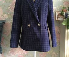 Savida checked blazer, new. Size M