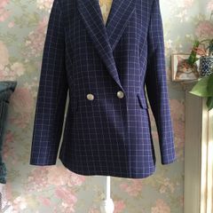 Savida checked blazer, new. Size M
