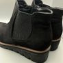 Ladies Rieker Warm Lined Suede Chunky Ankle Boots - Midnight Black -EU40 UK 6.5 Image 6