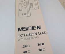 4 Way Extension Lead with 3 USB Ports