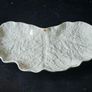 SPODE Bone China White Savoy Cabbage Crescent Plate Image 2