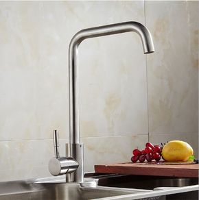 Modern Kitchen Tap Sink Taps Mono Basin Mixer Single Faucet Chrome Tap