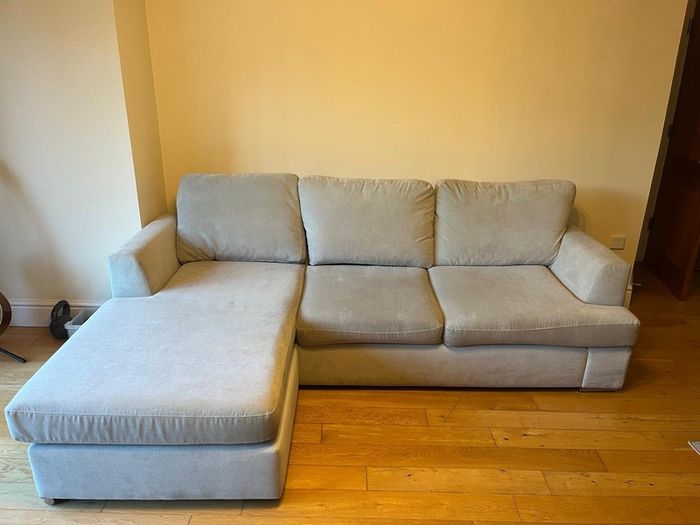 L Shape Couch in cream
