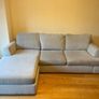 L Shape Couch in cream Image 6