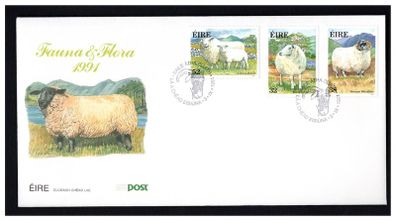 1991 Ireland Fauna & Flora: Irish Sheep Stamps An Post First Day Cover (FDC)