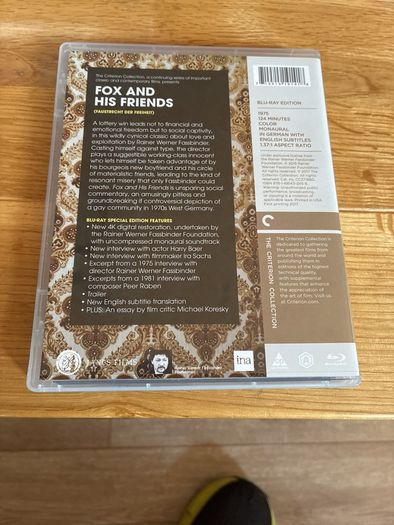 Criterion Collection Blu Ray. Fox And his Friends