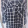Yours Navy&Silver metallic check drop shoulder shirt tunic size UK18 EU46 Postage included Image 3