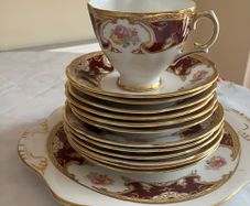 Vintage Royal Tara Fine Bone China Tea Set, Made in Ireland, 26 Pieces