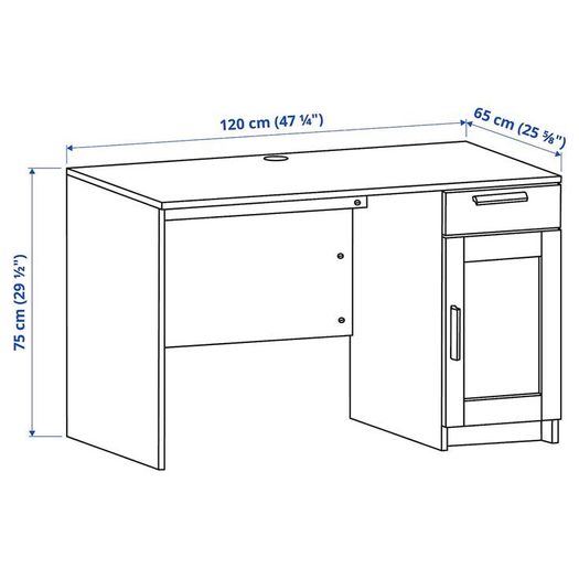 Ikea Desk Brimnes White