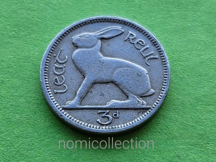 Ireland 1942 year 3 Pence.