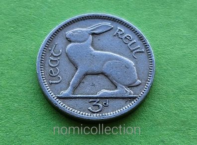 Ireland 1942 year 3 Pence.