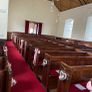 Wedding Pew Ends- wicker hearts Image 5