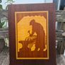 Vintage Wood (Maple, Mahogany, Oak) Marquetry Handmade in Ireland Image 3