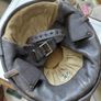 Antique French half shell motorcycle helmet by Geno Paris France Image 3