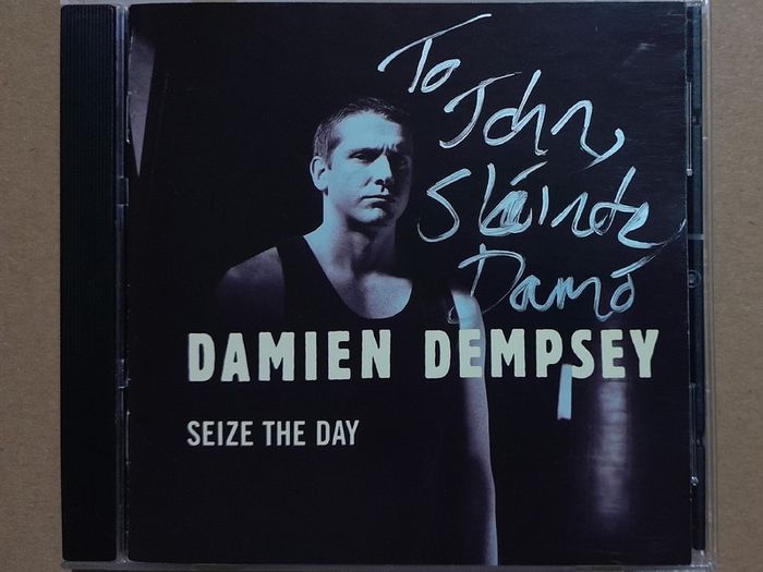 Damien Dempsey autograph dedicated To John