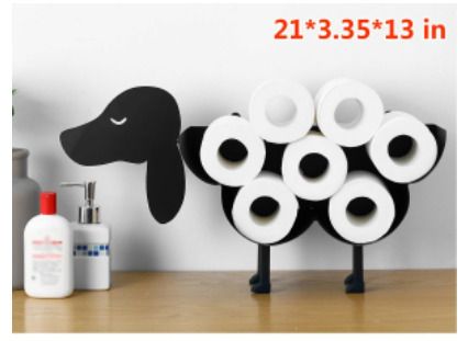 BRAND NEW Paper Towel Holder Black Sheep Crafts Bathroom Rack Ornaments