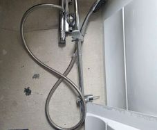 Shower Complete Shower Set  Shower Tray, Mixer, Riser Rail & Handset