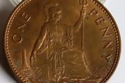1967 1 Penny Elizabeth II bronze coin