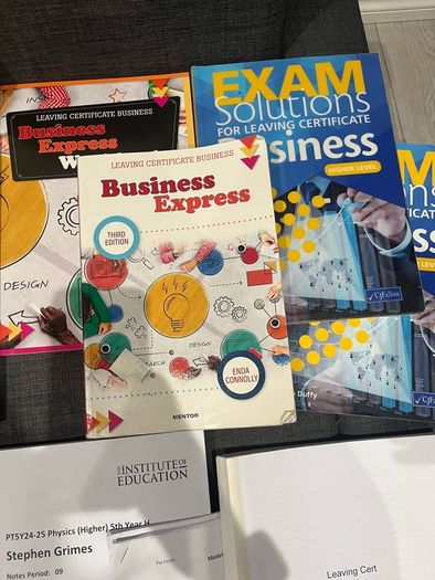 leaving cert books + institute of education grinds