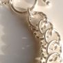 925 Sterling Silver T-bar Twisted Link Chain Bracelet 22g Image 9