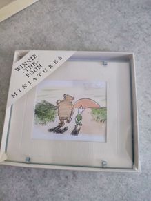 Winnie The Pooh Coloured Sketch Framed  Mniatures