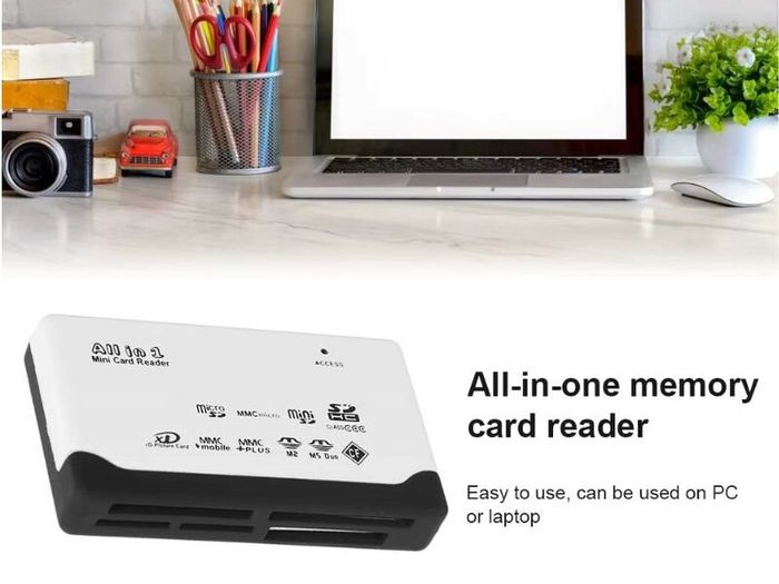 USB 2.0 Memory Card Reader Multi Slot SD MicroSD CF MS Adapter