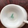 5 stamped china tea cups floral pattern and gold  guided cup Image 4