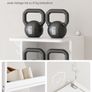 Shoe storage  narrow with 6 levels white shelves rack Image 5