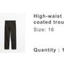Massimo Dutti Coated Straight Leg Jeans New with Tags UK16 Image 2