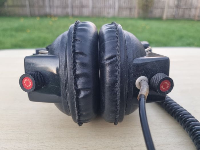 Large, vintage studio headphones by Rank Radio International