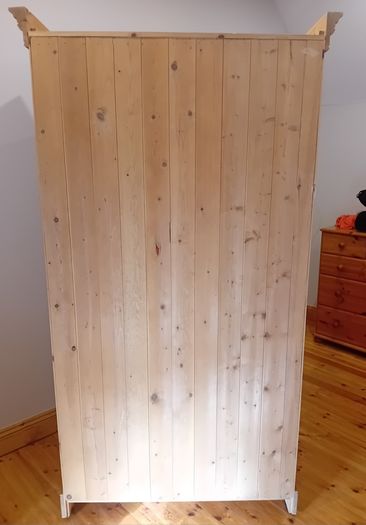 Solid Pine Wardrobe and Matching Chest of Drawers Set