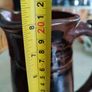 Roundstone pottery dark Brown water jug / vase Co. Galway Ireland. Image 2