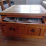 coffee table. solid mexican pine. Image 9