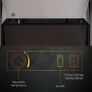 2KW Stainless Steel Electric Fireplace Pebble Burning Effect Heater Fire Flame Indoor Stove LED Lighting (FREE POSTAGE) Image 6