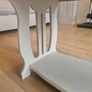 Coffee Table with Storage Shelf Cream Refinished Image 4