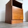 Vintage Retro Mid Century Teak Bedside Cabinets (Pair) Image 6