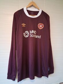 Heart Of Midlothian Jersey. Official Umbro Hearts Jersey. Long Sleeved.  Collect In Dublin Or Receive Via Post.