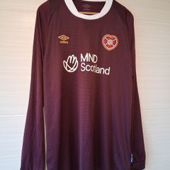 Heart Of Midlothian Jersey. Official Umbro Hearts Jersey. Long Sleeved.  Collect In Dublin Or Receive Via Post.